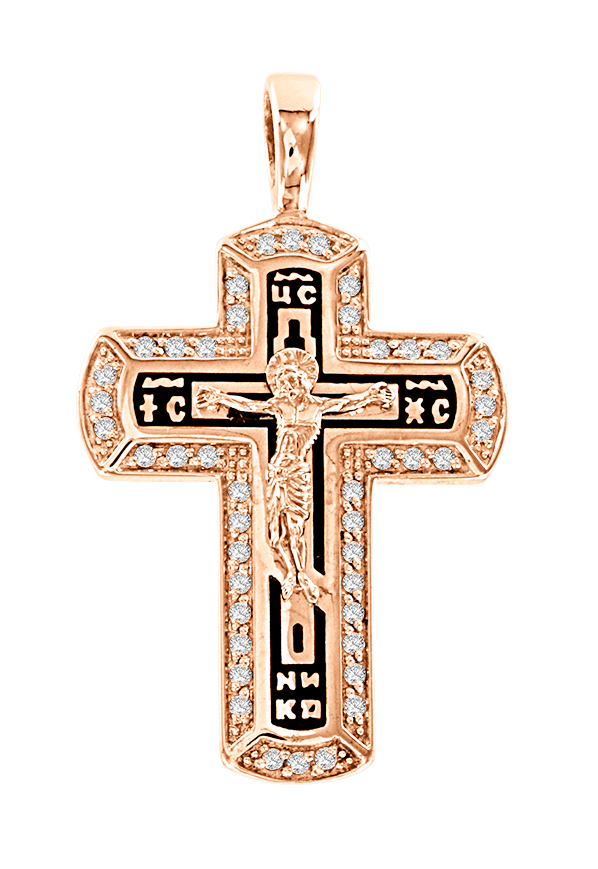 Anhänger - Kreuz mit Zirkonia Bild 1