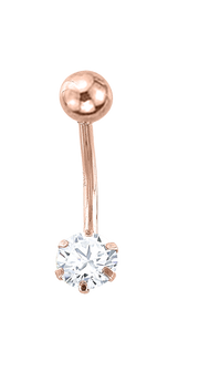 Bauchpiercing mit Zirkonia Bild 1
