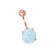 Bauchpiercing mit Opal Bild 1