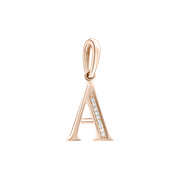 Buchstabenanhänger "A" mit Brillanten Bild 1