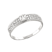 Damenring mit Zirkonia Swarovski Bild 1