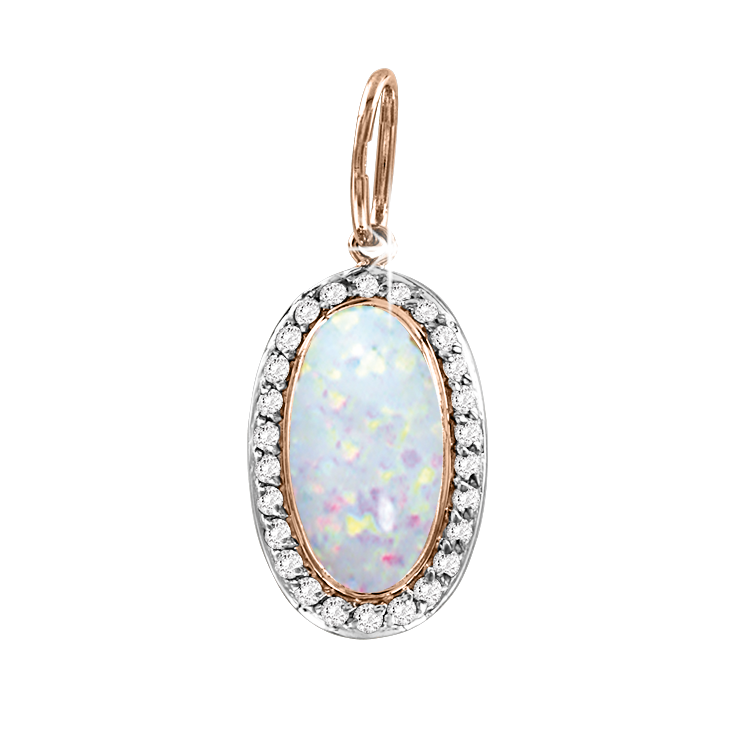 Anhänger mit Opal und Zirkonia Bild 1