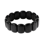 Armband aus schwarzem Nephrit Jade Bianshi Bild 1