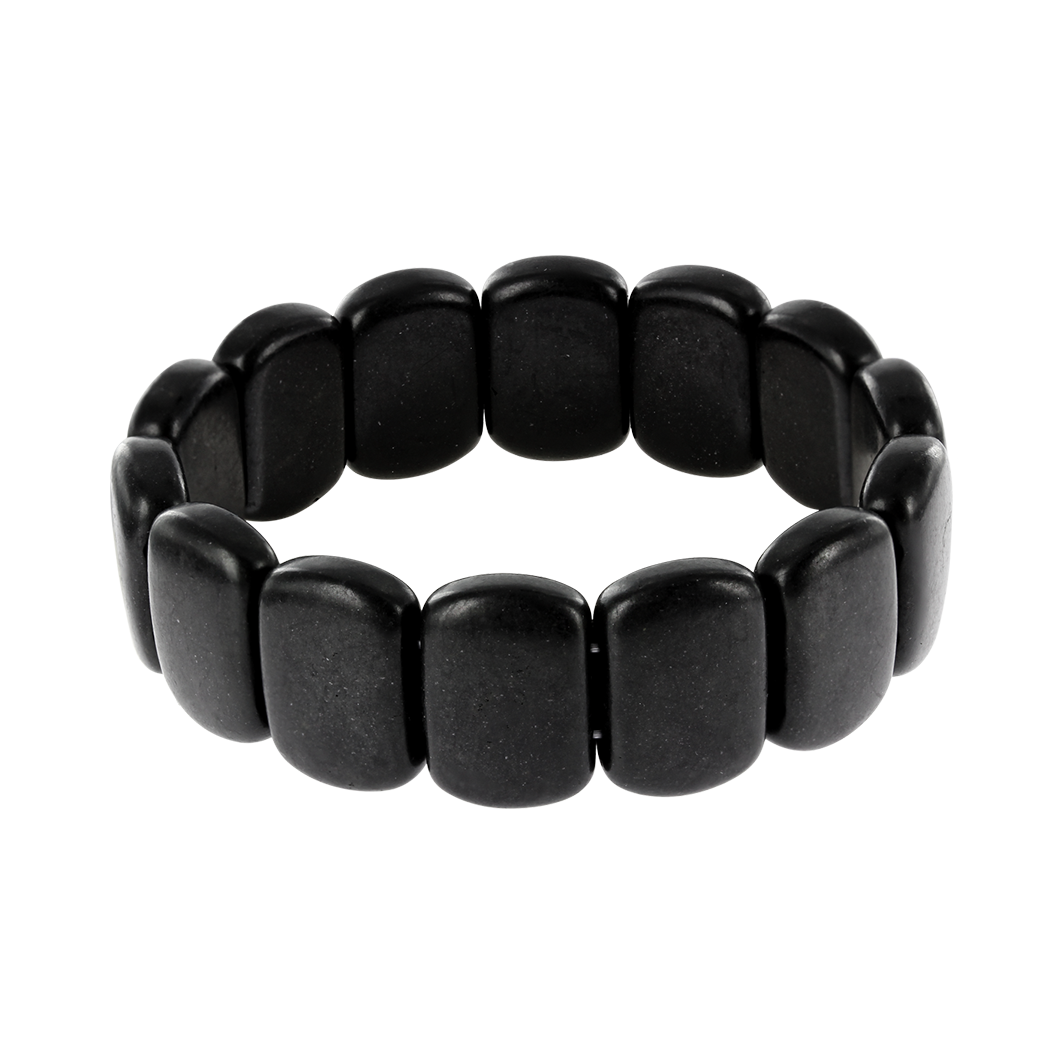 Armband aus schwarzem Nephrit Jade Bianshi Bild 1