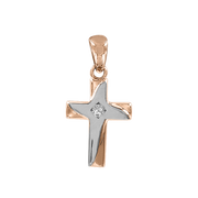 Anhänger-Kreuz mit Zirkonia Bild 1