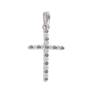 Anhänger – Kreuz mit Zirkonia Bild 1