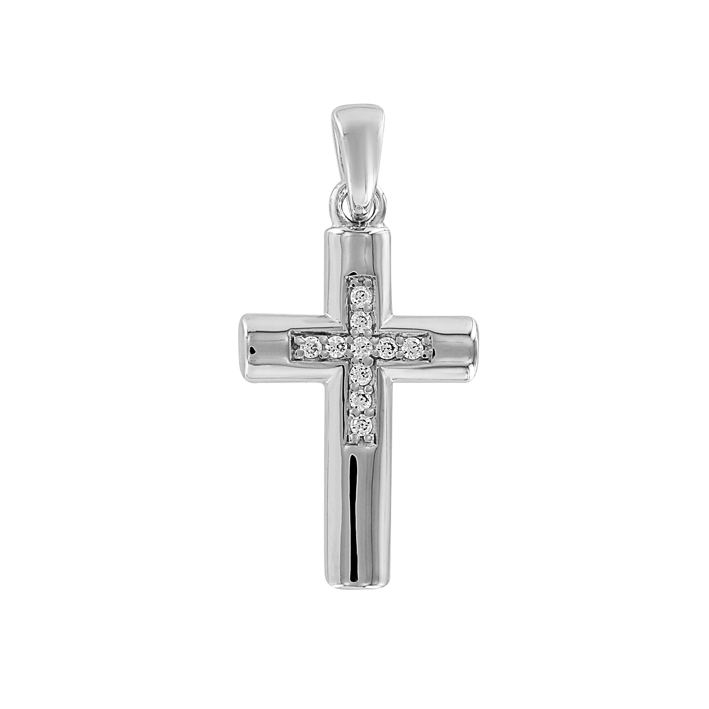 Anhänger - Kreuz mit Zirkonia Bild 1