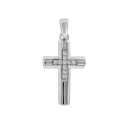 Anhänger - Kreuz mit Zirkonia Bild 1