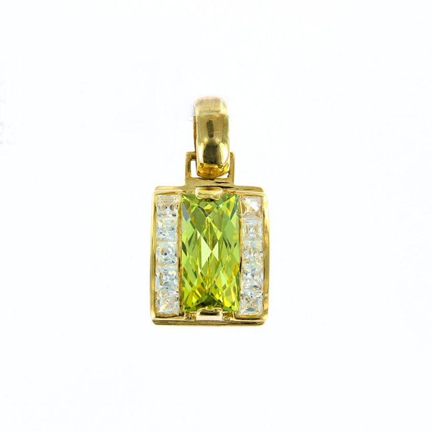 Anhänger mit Peridot und Zirkonia Bild 1