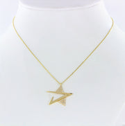 Gelbgold Kette mit Anhänger Stern Bild 1