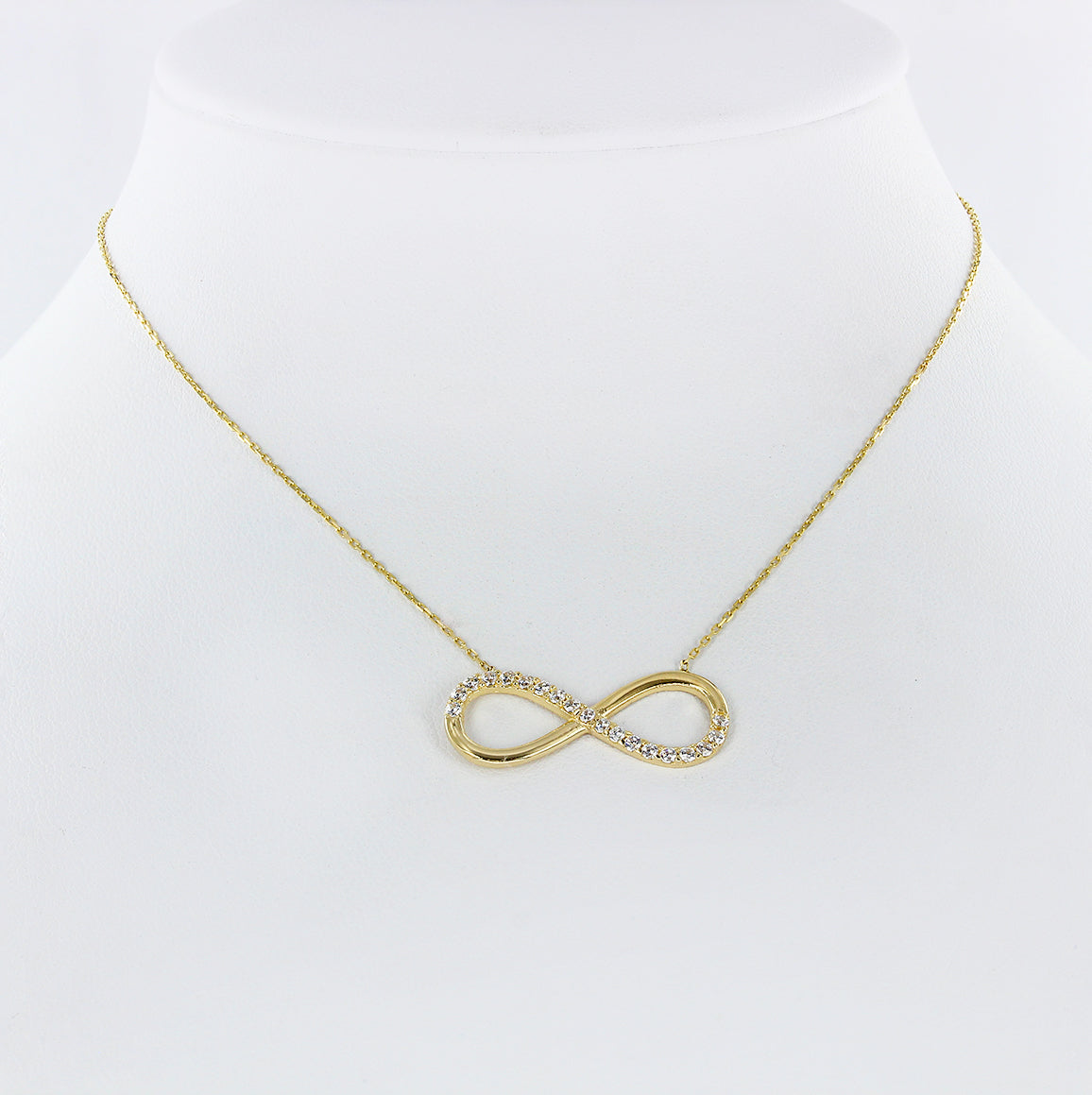 Gelbgold Kette mit Anhänger Unendlichkeit Bild 1