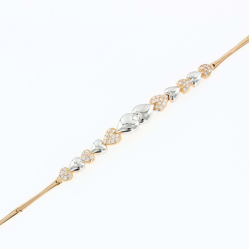 Gelbgold Armband mit Zirkonia Bild 1