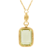 Collier mit grünem Amethyst Bild 1