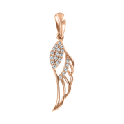 Anhänger Flügel mit Zirkonia Bild 1