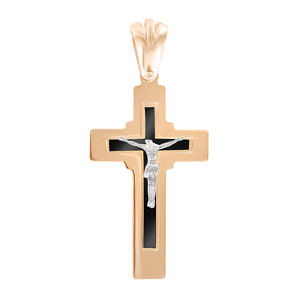 Anhänger – Kreuz mit Emaille Bild 1