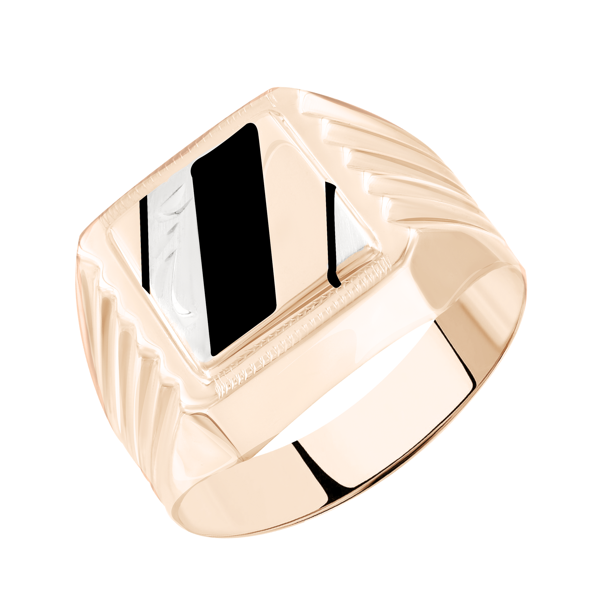 Herrenring mit Emaille Bild 1
