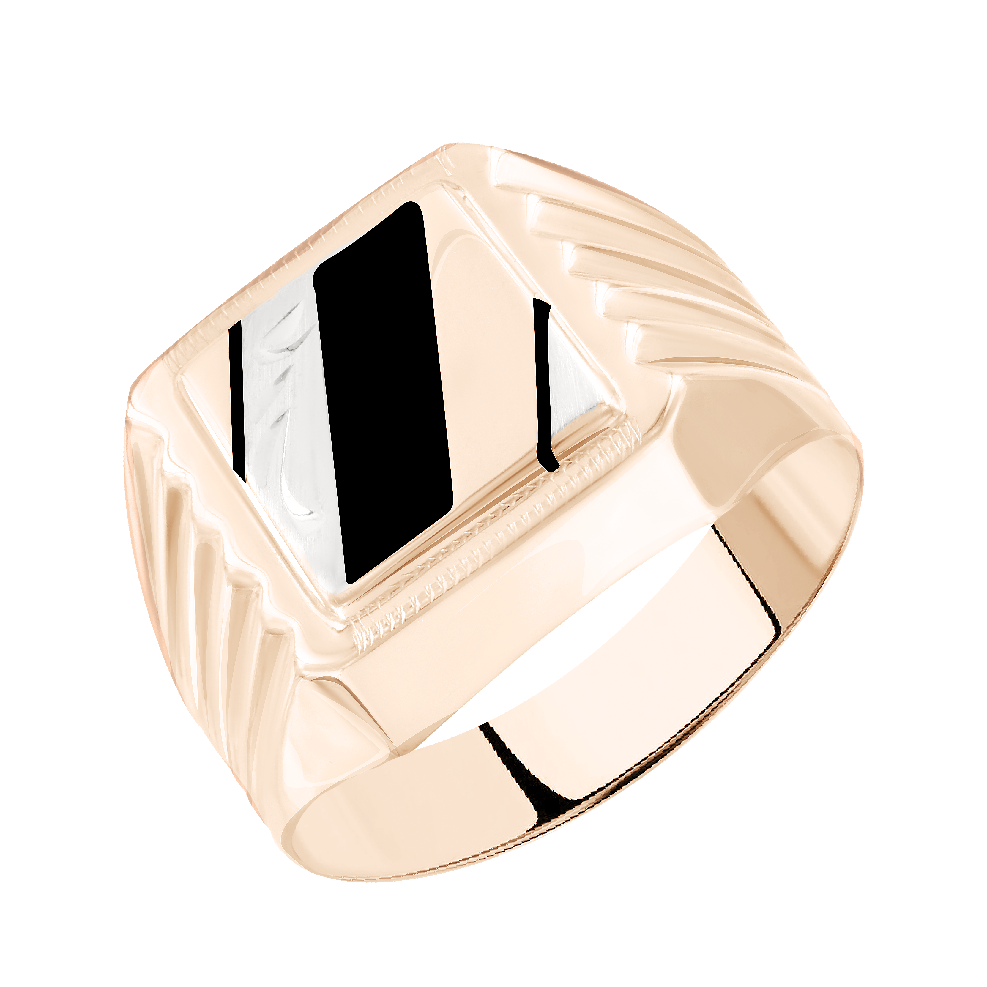 Herrenring mit Emaille Bild 1