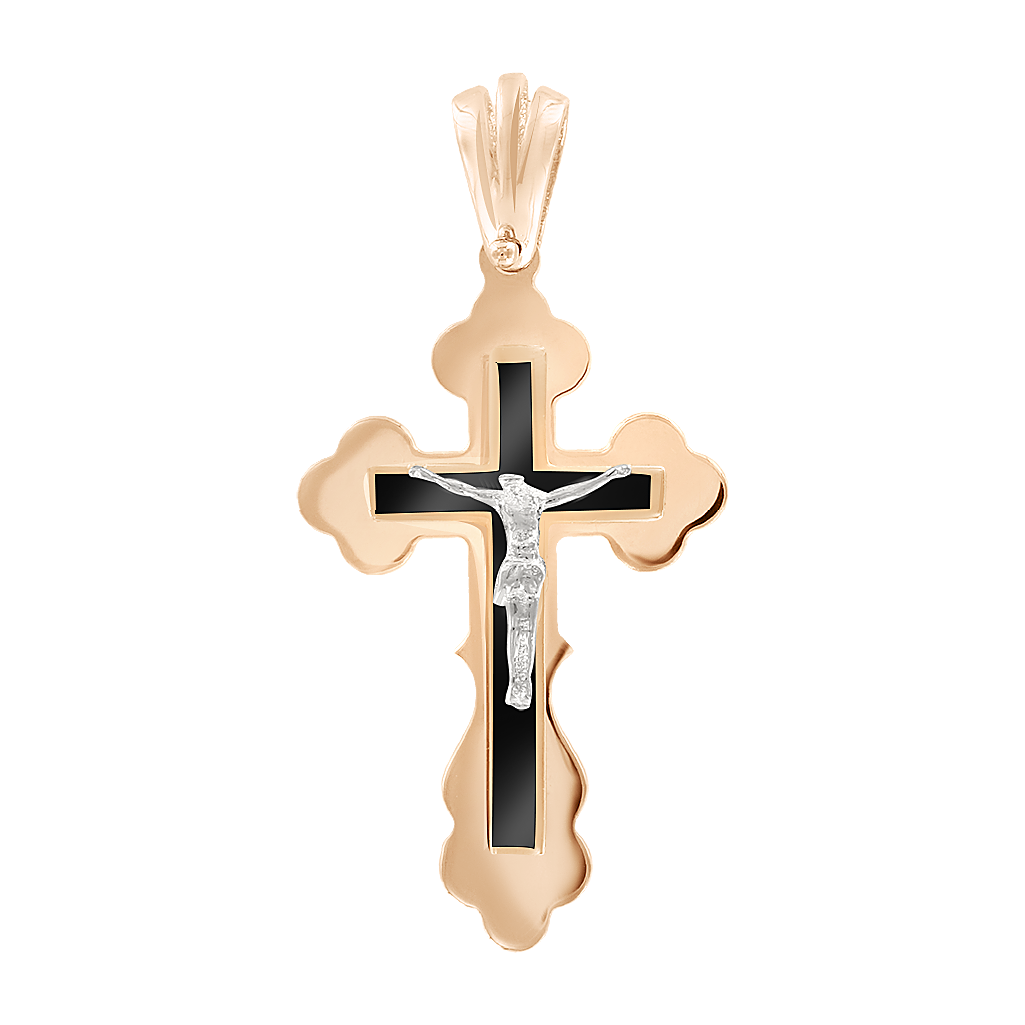 Anhänger – Kreuz mit Emaille Bild 1