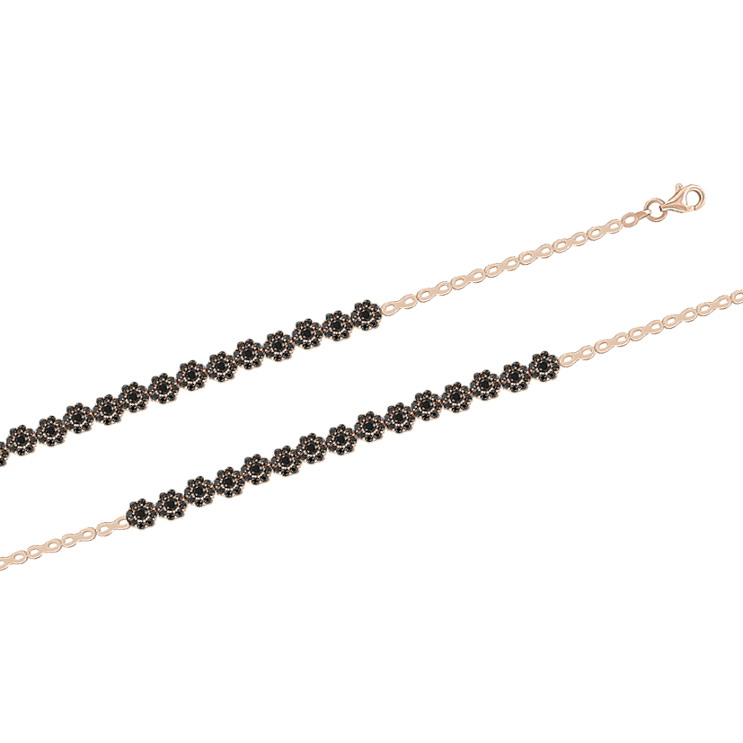 Armband mit schwarzen Zirkonia Bild 1