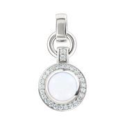 Anhänger mit Opal und Zirkonia Bild 1