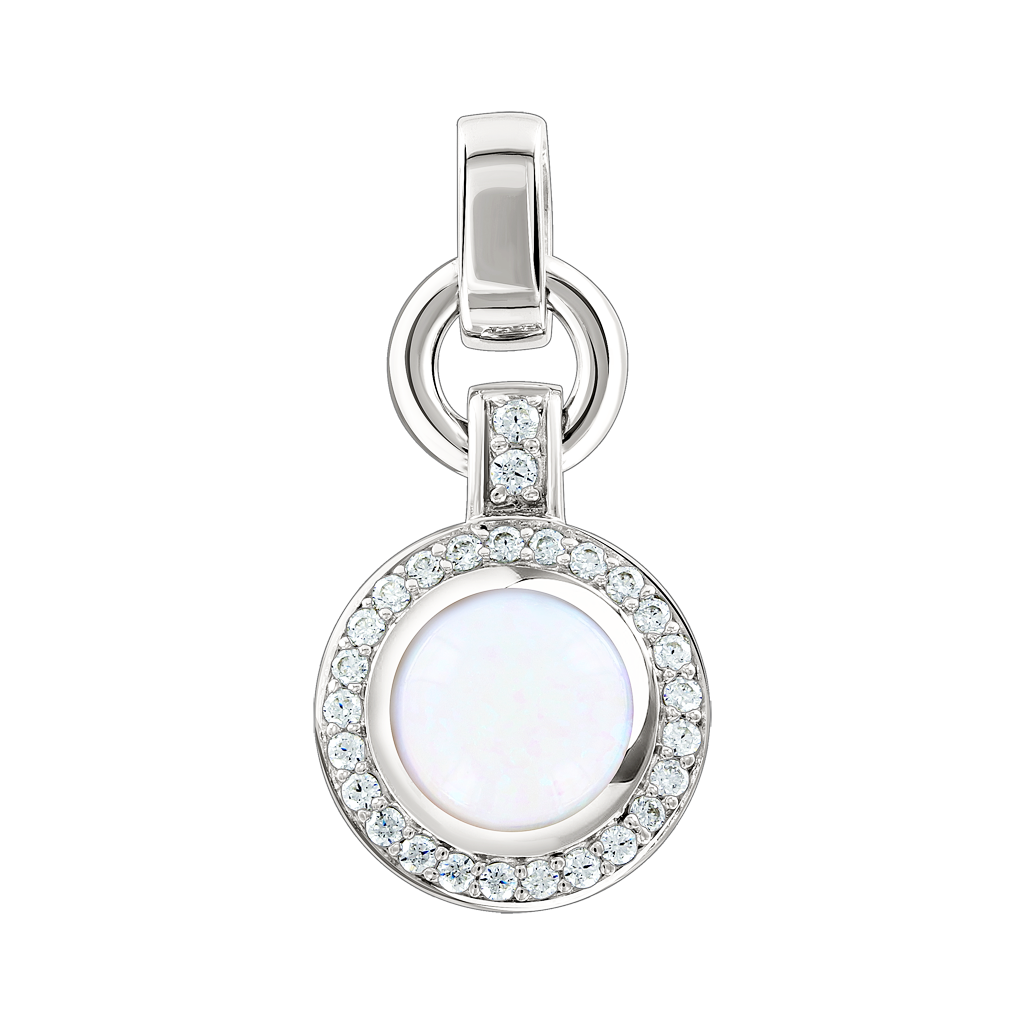Anhänger mit Opal und Zirkonia Bild 1