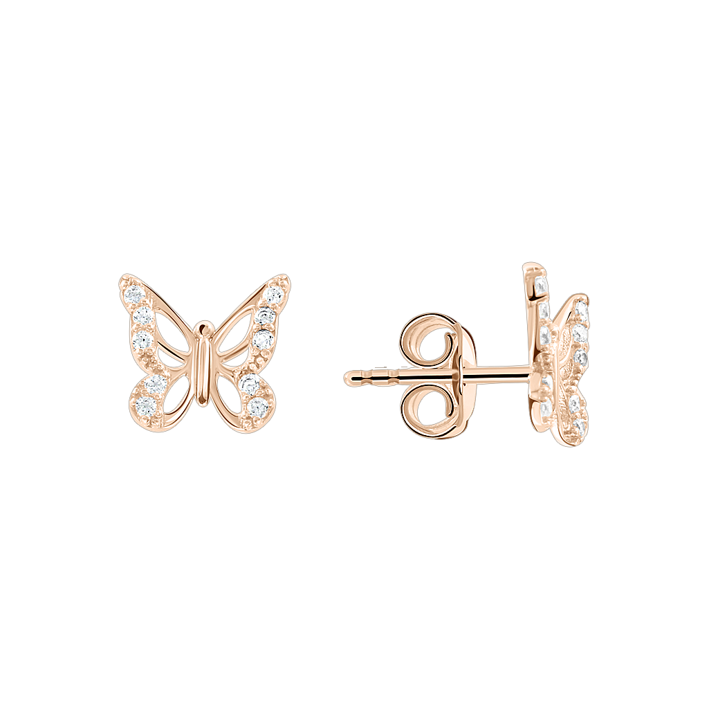 Ohrstecker Schmetterling Bild 1