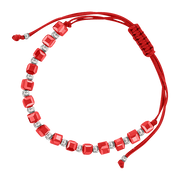 Armband mit roten Steinen Bild 1