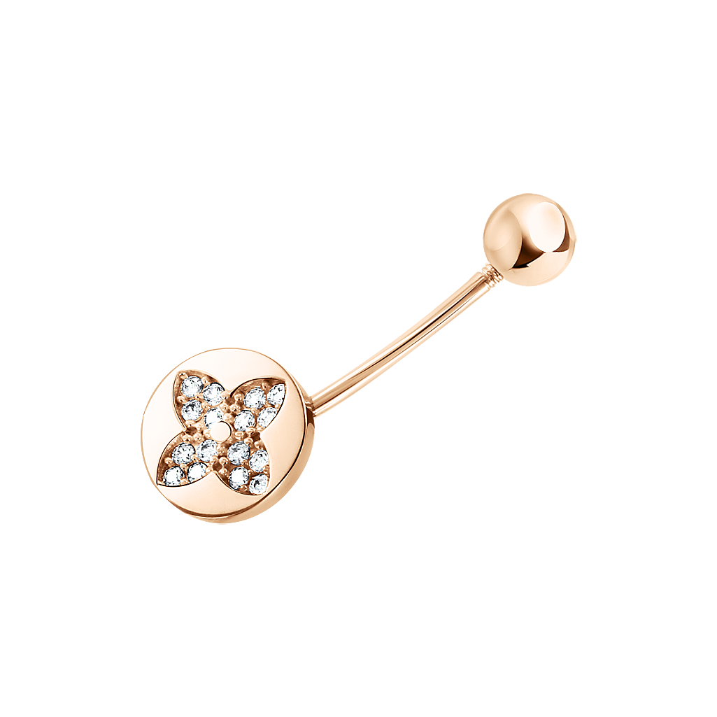 Bauchpiercing mit Zirkonia Bild 1