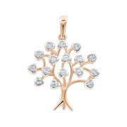Anhänger Baum mit Zirkonia Bild 1