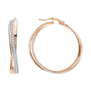 Creolen mit Zirkonia Bild 1