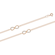 Armband - "Unendlichkeit" mit Zirkonia Bild 1