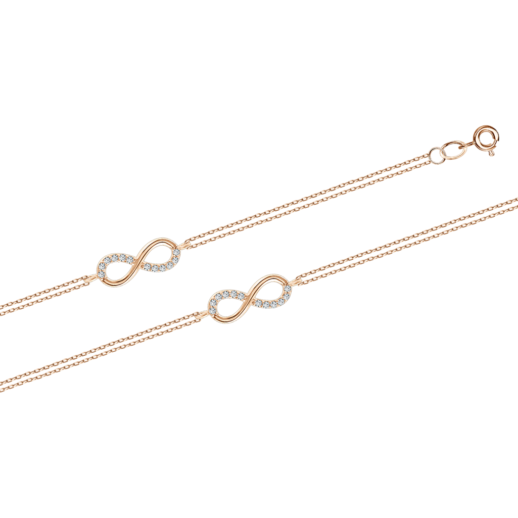Armband - "Unendlichkeit" mit Zirkonia Bild 1