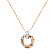 Collier mit Anhänger und Zirkonia Bild 1