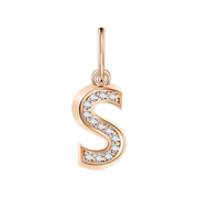 Buchstabenanhänger "S" mit Zirkonia Bild 1