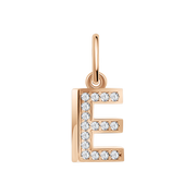 Buchstabenanhänger "E" mit Zirkonia Bild 1