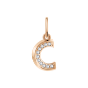 Buchstabenanhänger "C" mit Zirkonia Bild 1