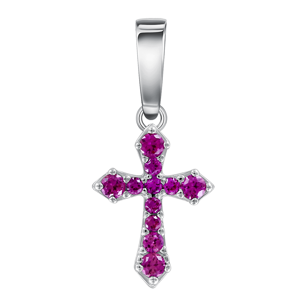 Anhänger – Kreuz mit Zirkonia Bild 1