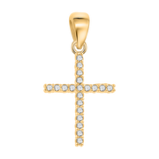 Anhänger – Kreuz mit Zirkonia Bild 1