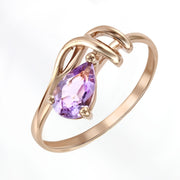 Damenring mit Amethyst Bild 1
