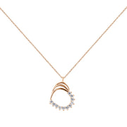 Collier mit Anhänger und Zirkonia Bild 1
