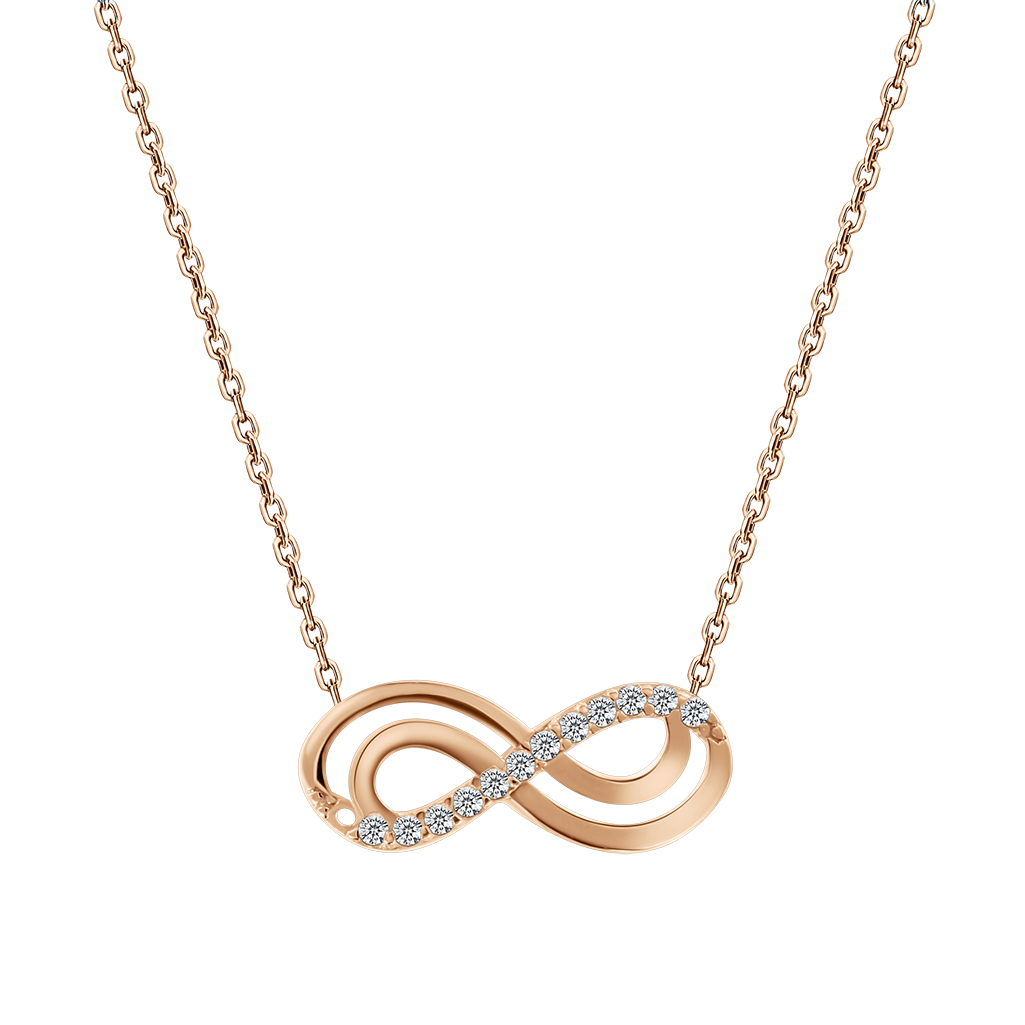 Collier mit Anhänger und Zirkonia Bild 1