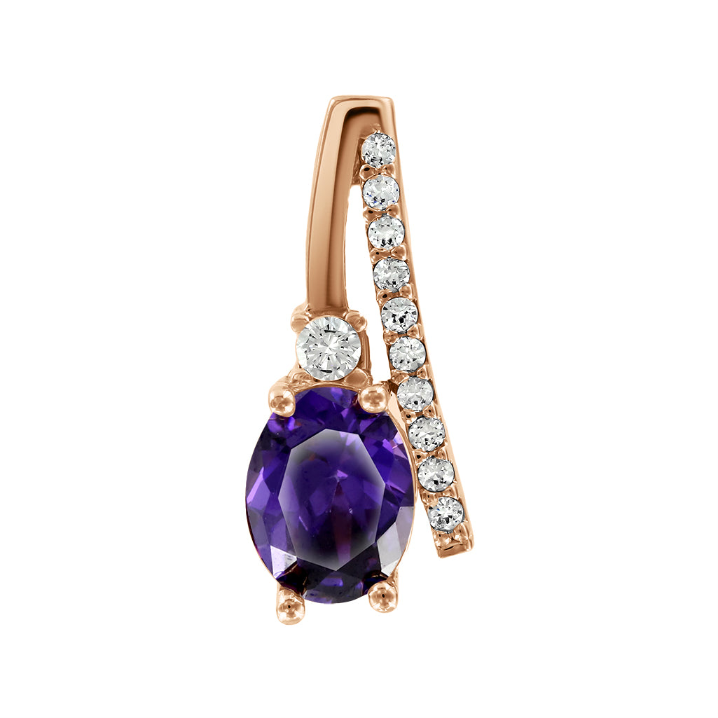 Anhänger mit Amethyst und Zirkonia Bild 1