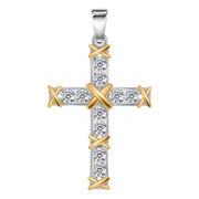 Anhänger-Kreuz mit Zirkonia Bild 1