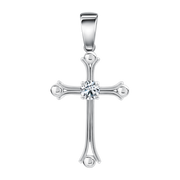 Anhänger-Kreuz mit Zirkonia Bild 1