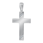 Anhänger-Kreuz mit Zirkonia Bild 1