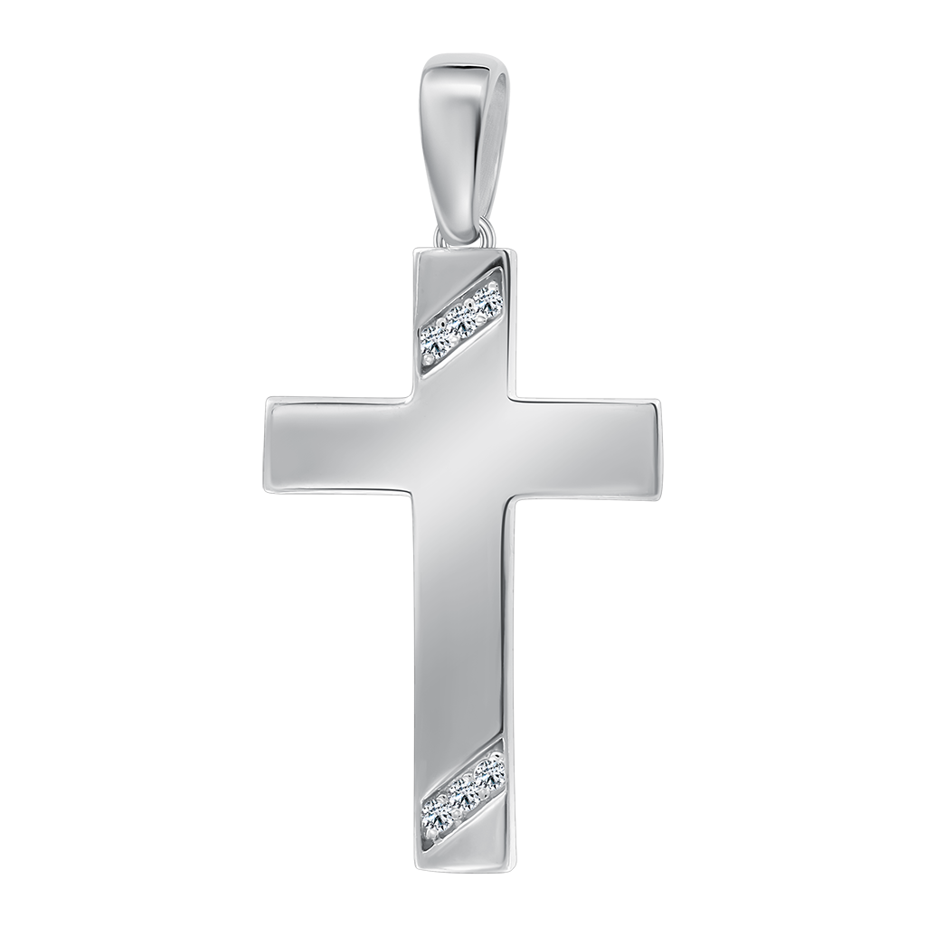 Anhänger-Kreuz mit Zirkonia Bild 1