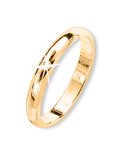Trauring Gelbgold mit Brillant Bild 1