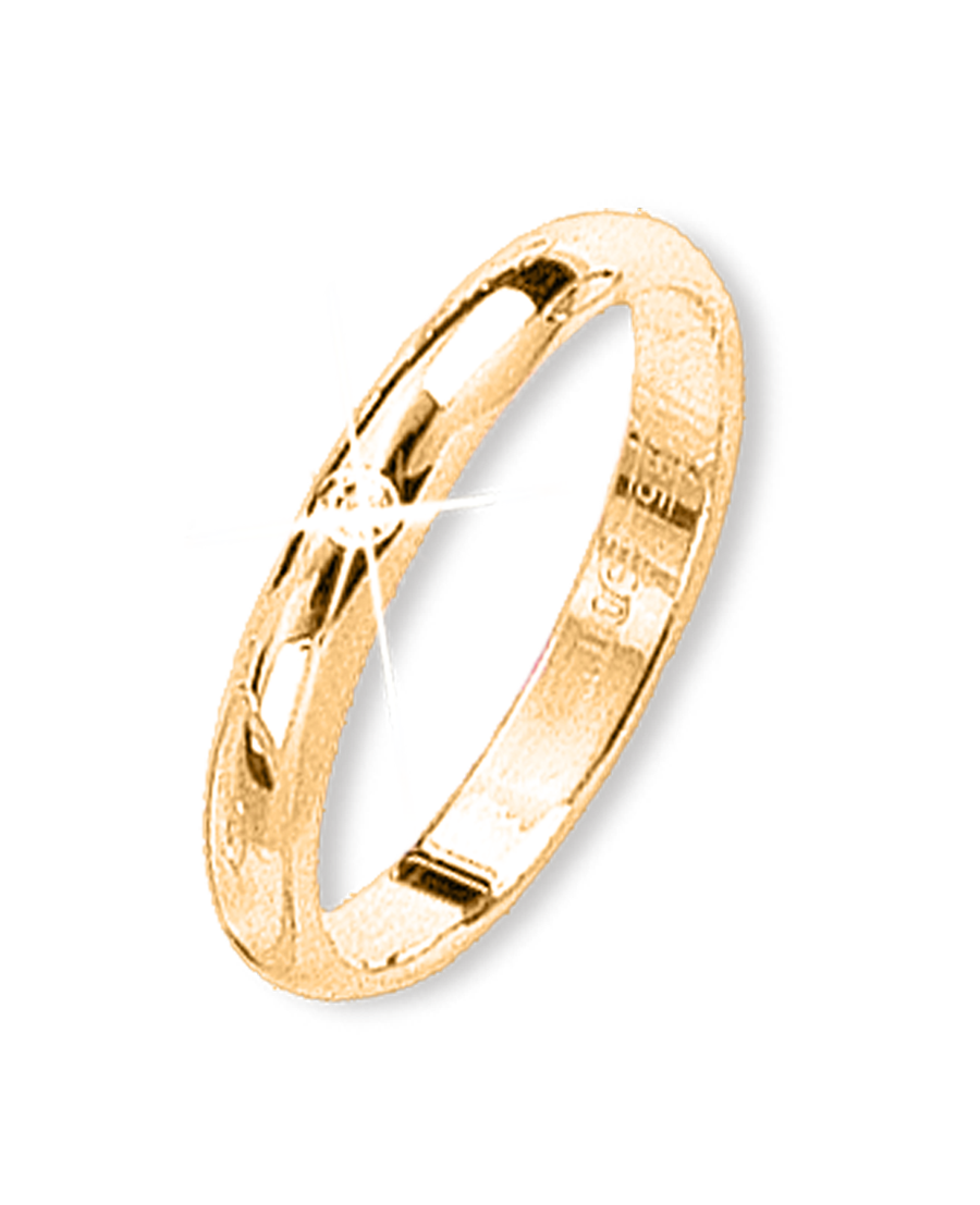 Trauring Gelbgold mit Brillant Bild 1