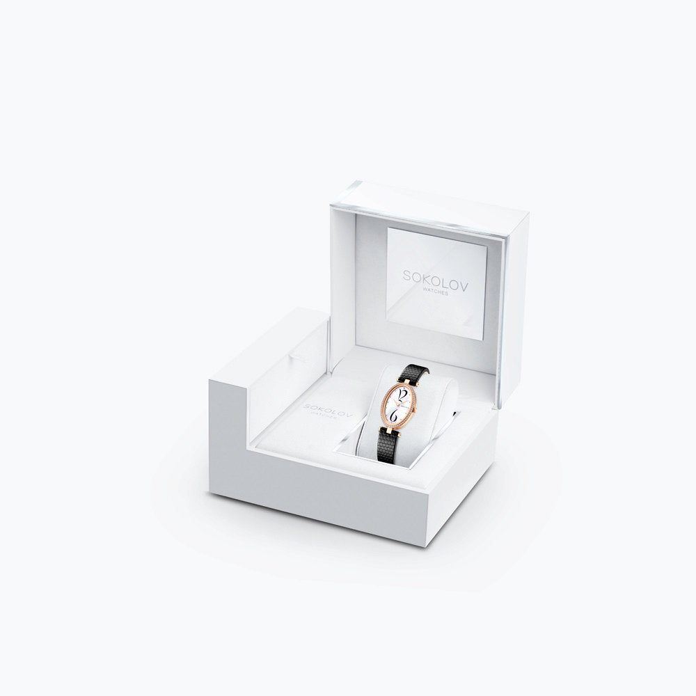 Gold Uhr, Sokolov-Allure, mit Brillanten Bild 3