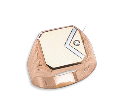 Herrenring mit Zirkonia Bild 1